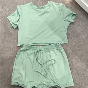 SHEIN Green Casual Two-Piece Set NWOT